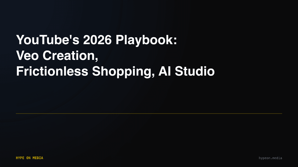YouTube Studio interface showing AI-powered creation tools, Veo video generation panel, and shopping integration