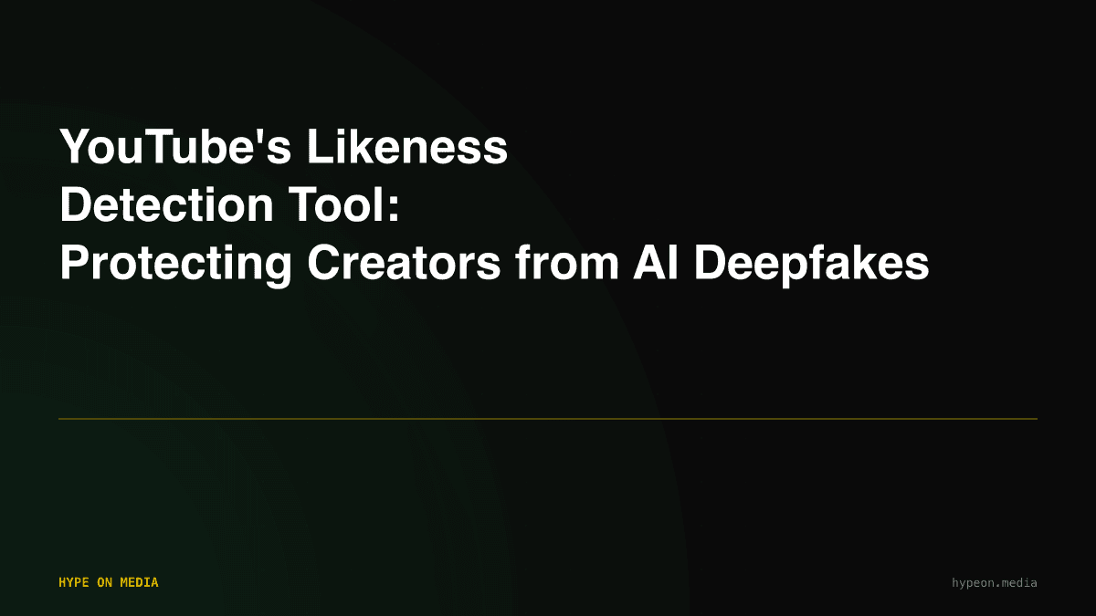 YouTube likeness detection tool interface showing AI deepfake protection for creators