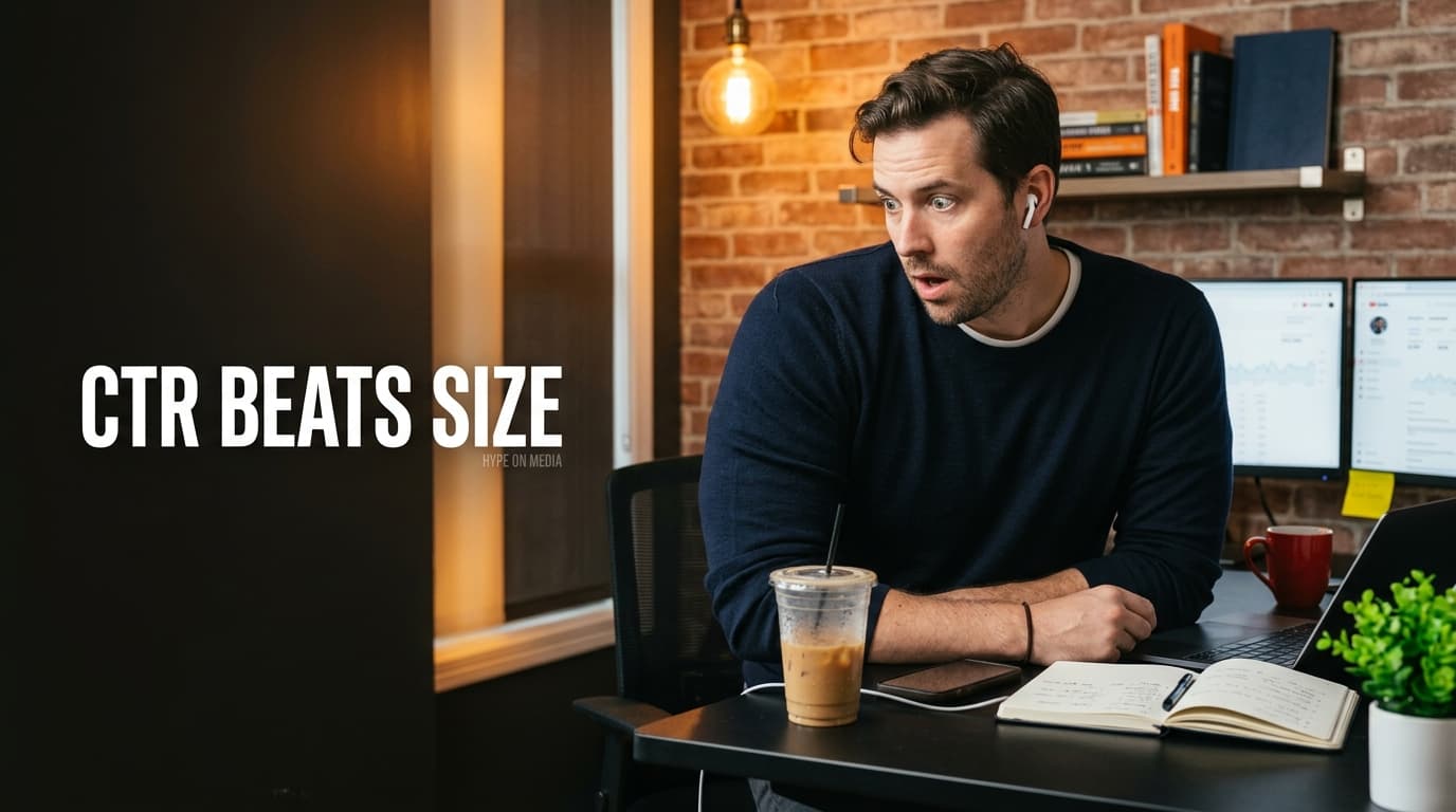 Infographic showing YouTube's trial video system giving small creators a path into the suggested feed